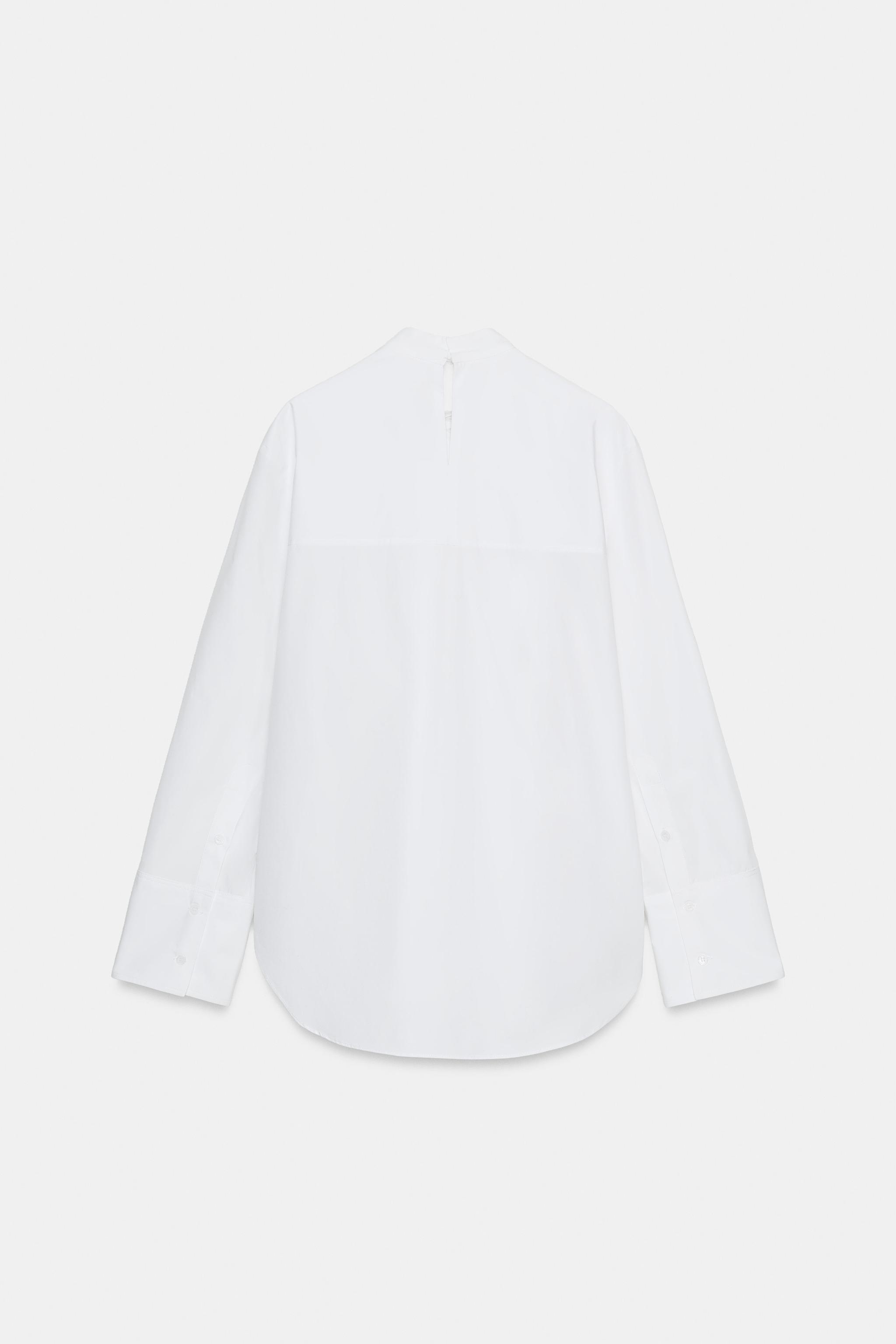 CHEMISE EN POPELINE À NŒUD ZW COLLECTION